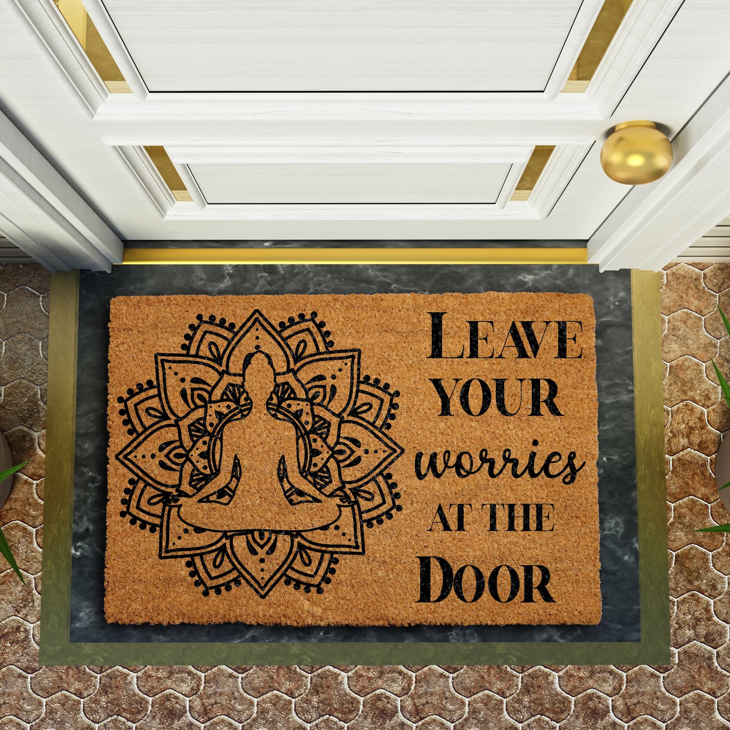 Zen Welcome: Spiritual Doormat for a Peaceful Home Entrance