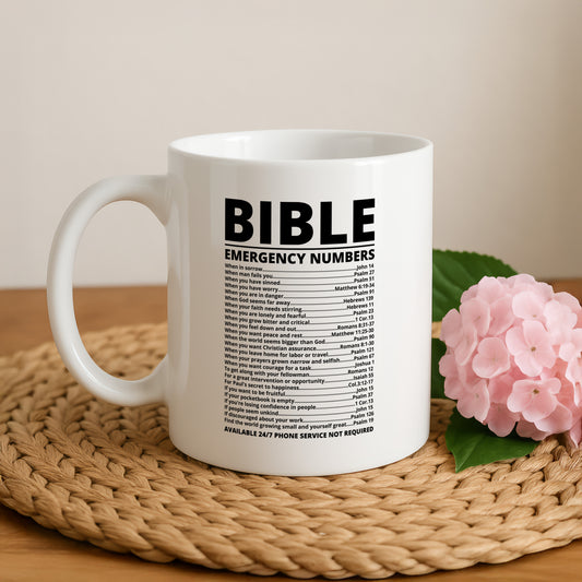 Christian Humor Ceramic Mug, Funny Bible Verses Theme Drinkware