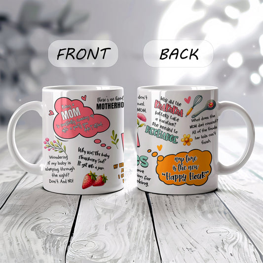 Hilarious Mom Jokes Mug, Humorous Mother's Day Gift Cup