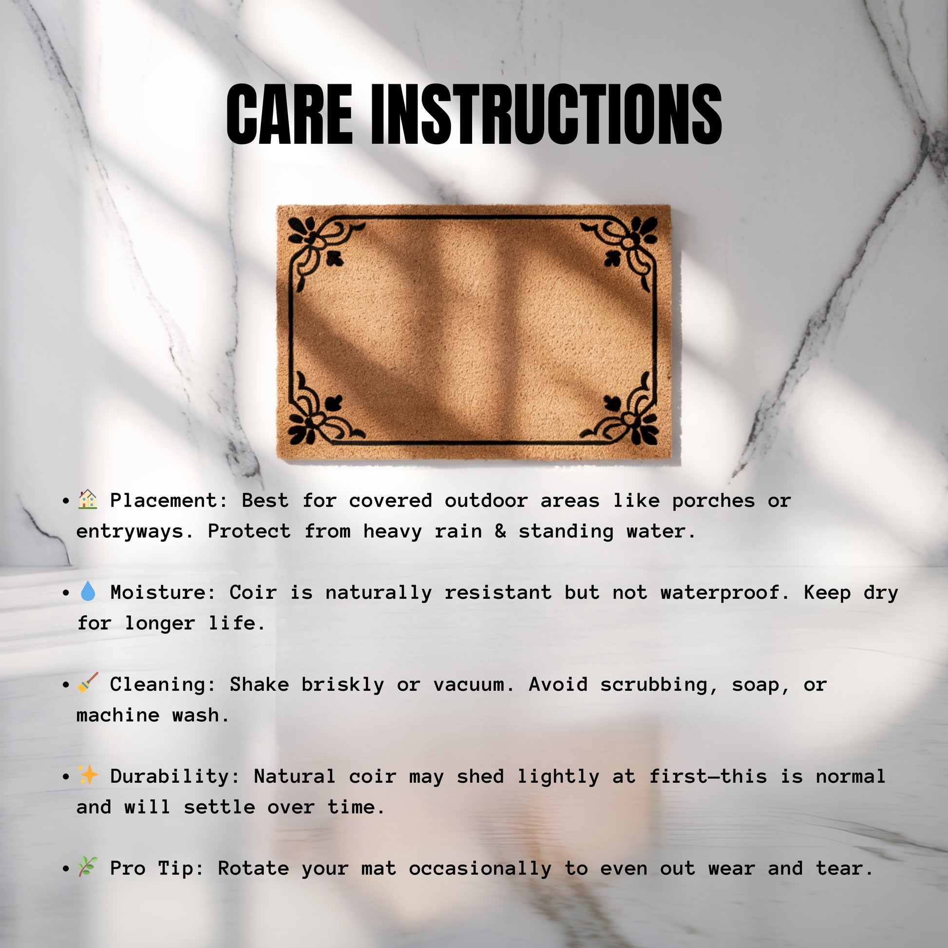 Zen Welcome: Spiritual Doormat for a Peaceful Home Entrance