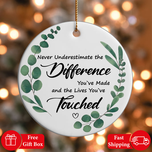 Celebrate Teachers with a Touching Difference Maker Ornament Gift